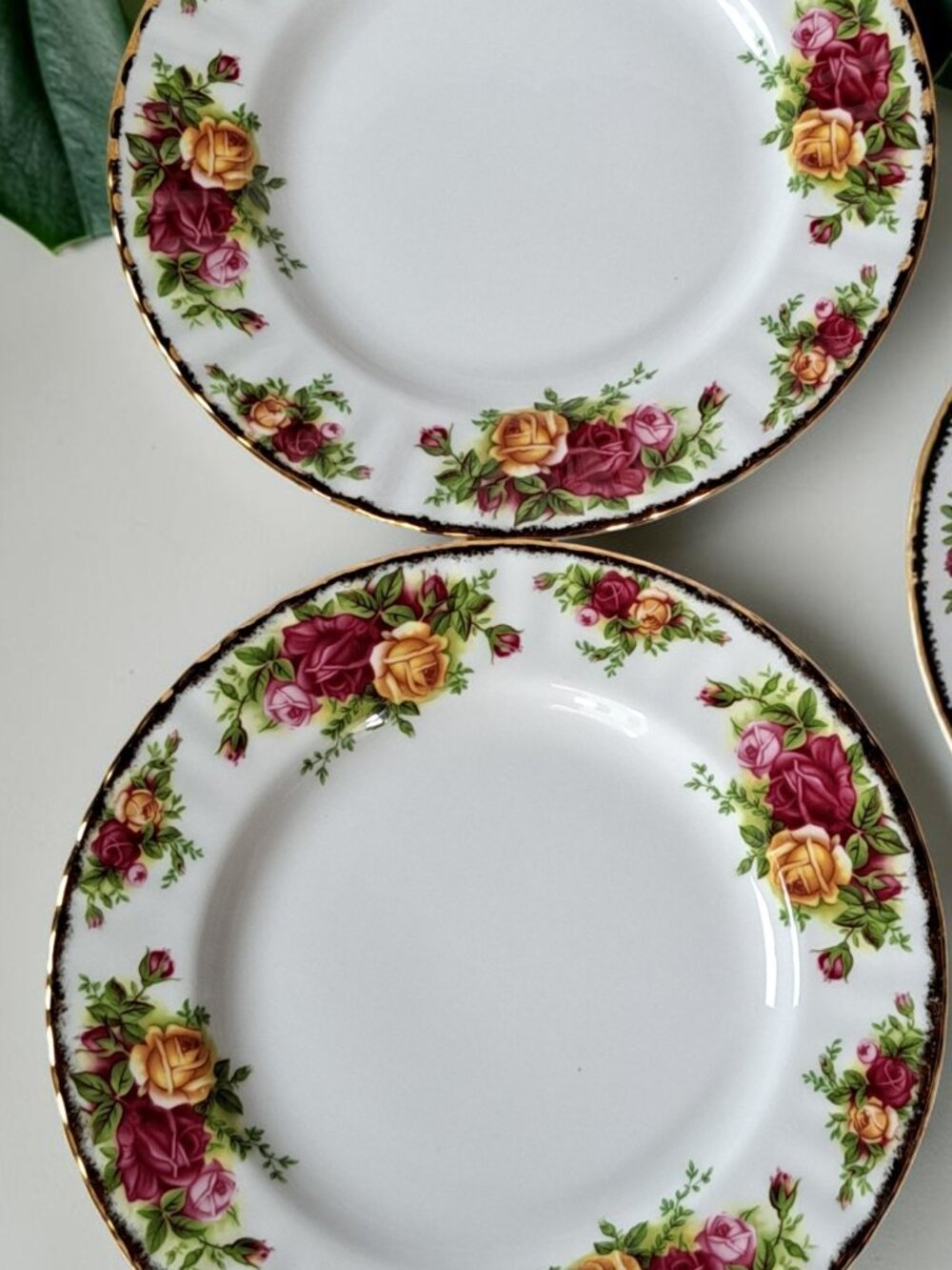 Set of Two Royal Albert Old Country Roses Salad Plate 8 inch. - Picture 2 of 9